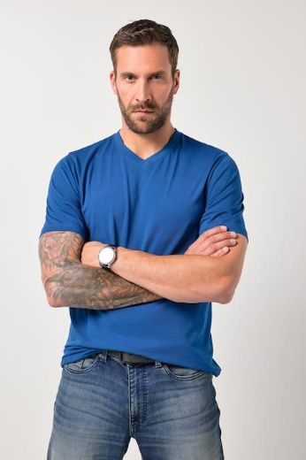 Moda za polnejše Majica Basic V ovratnik plus velikost, xxl, Ulla Popken in Johann Popken (JP1880)