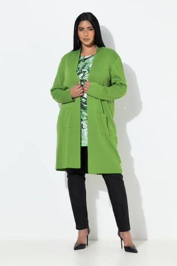 Moda za polnejše Kardigan dugi model s džepovima plus velikost, xxl, Ulla Popken in Johann Popken (JP1880)