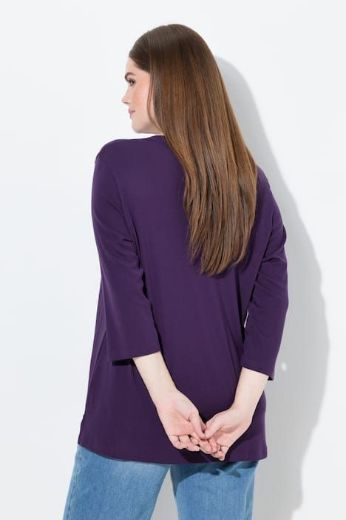 Moda za polnejše Majica V ovratnika 3/4 rukava plus velikost, xxl, Ulla Popken in Johann Popken (JP1880)