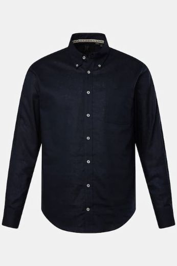 Moda za polnejše Košulja lanena dugih rukava plus velikost, xxl, Ulla Popken in Johann Popken (JP1880)