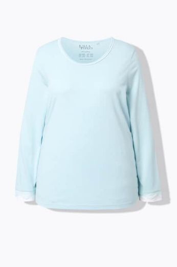 Moda za polnejše Pidžama s dodatkom ukrasne čipke plus velikost, xxl, Ulla Popken in Johann Popken (JP1880)