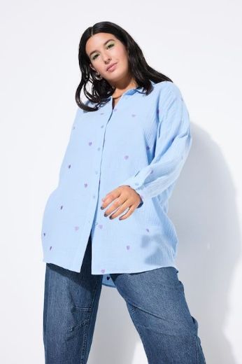 Moda za polnejše Košulja šireg kroja s motivom srca plus velikost, xxl, Ulla Popken in Johann Popken (JP1880)