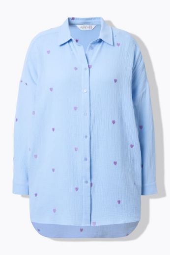 Moda za polnejše Košulja šireg kroja s motivom srca plus velikost, xxl, Ulla Popken in Johann Popken (JP1880)