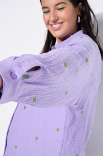 Moda za polnejše Košulja šireg kroja s motivom srca plus velikost, xxl, Ulla Popken in Johann Popken (JP1880)