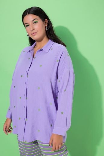 Moda za polnejše Košulja šireg kroja s motivom srca plus velikost, xxl, Ulla Popken in Johann Popken (JP1880)