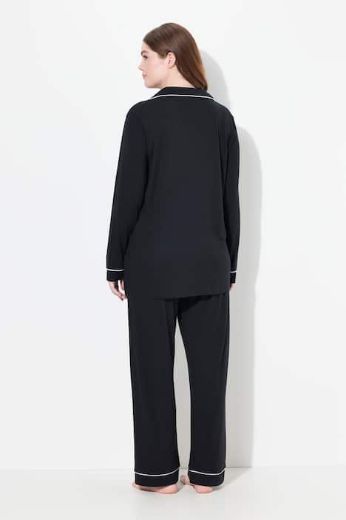 Moda za polnejše Pidžama V ovratnika dugih rukava plus velikost, xxl, Ulla Popken in Johann Popken (JP1880)