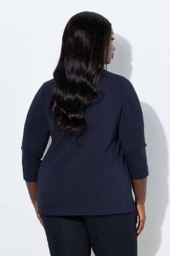 Moda za polnejše Majica V ovratika plus velikost, xxl, Ulla Popken in Johann Popken (JP1880)