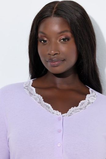 Moda za polnejše Spavaćica s dodatkom ukrasne čipke na oobrubima plus velikost, xxl, Ulla Popken in Johann Popken (JP1880)