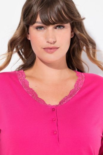 Moda za polnejše Spavaćica s dodatkom ukrasne čipke na oobrubima plus velikost, xxl, Ulla Popken in Johann Popken (JP1880)