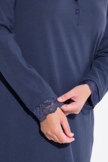 Moda za polnejše Spavaćica s dodatkom ukrasne čipke na oobrubima plus velikost, xxl, Ulla Popken in Johann Popken (JP1880)