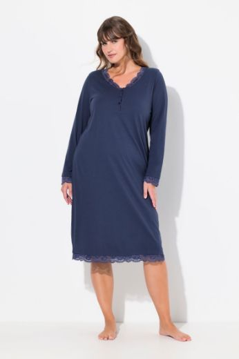 Moda za polnejše Spavaćica s dodatkom ukrasne čipke na oobrubima plus velikost, xxl, Ulla Popken in Johann Popken (JP1880)
