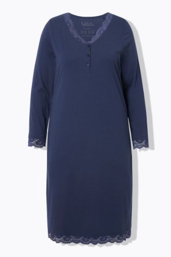 Moda za polnejše Spavaćica s dodatkom ukrasne čipke na oobrubima plus velikost, xxl, Ulla Popken in Johann Popken (JP1880)