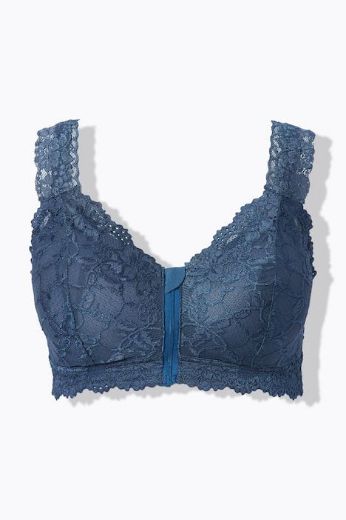 Moda za polnejše Grudnjak na prednje kopčanje s patentnim zatvaračem plus velikost, xxl, Ulla Popken in Johann Popken (JP1880)