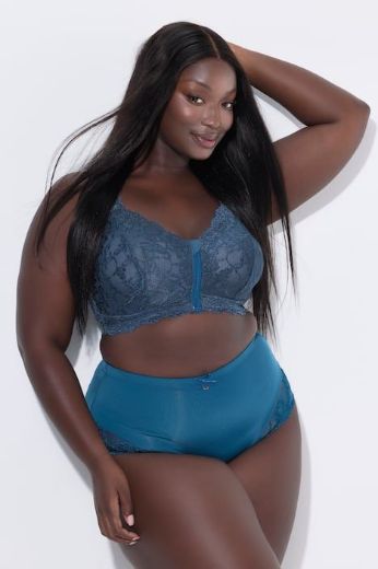 Moda za polnejše Gaćice visokog struka s dodatkom ukrasne čipke plus velikost, xxl, Ulla Popken in Johann Popken (JP1880)