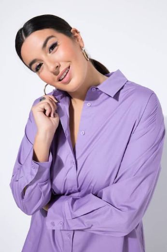 Moda za polnejše Bluza dugih rukava s gumbićima plus velikost, xxl, Ulla Popken in Johann Popken (JP1880)