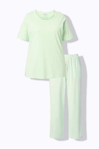 Moda za polnejše Pidžama s kratkim rukavima i dugim nogavicama plus velikost, xxl, Ulla Popken in Johann Popken (JP1880)