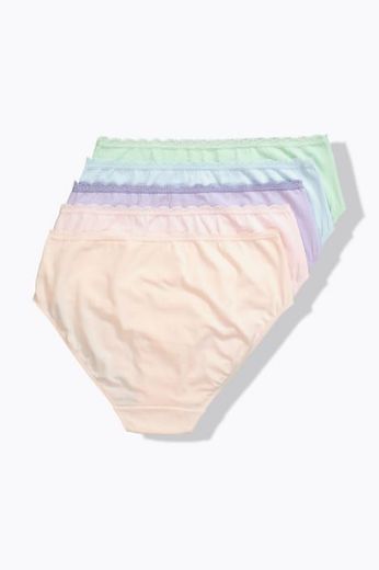 Moda za polnejše Gaćice midi 5 komada plus velikost, xxl, Ulla Popken in Johann Popken (JP1880)