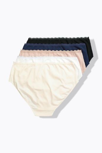 Moda za polnejše Gaćice midi 5 komada plus velikost, xxl, Ulla Popken in Johann Popken (JP1880)