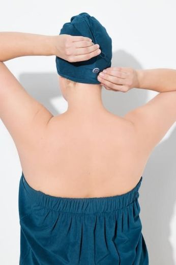 Moda za polnejše Turban ručnik plus velikost, xxl, Ulla Popken in Johann Popken (JP1880)