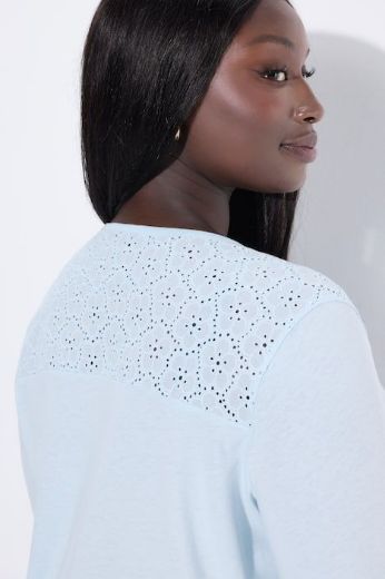 Moda za polnejše Spavaćica 3/4 rukava s gumbićima plus velikost, xxl, Ulla Popken in Johann Popken (JP1880)