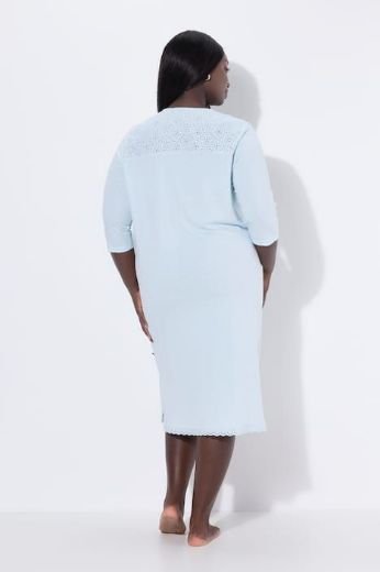 Moda za polnejše Spavaćica 3/4 rukava s gumbićima plus velikost, xxl, Ulla Popken in Johann Popken (JP1880)