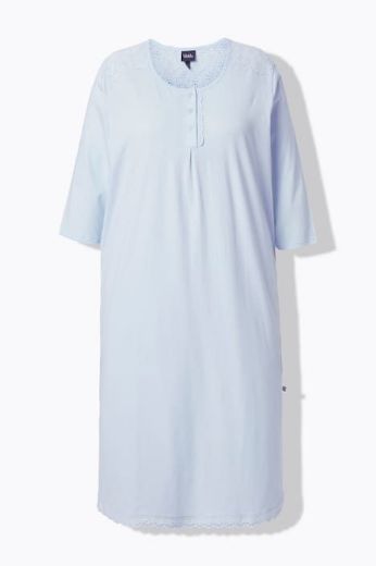 Moda za polnejše Spavaćica 3/4 rukava s gumbićima plus velikost, xxl, Ulla Popken in Johann Popken (JP1880)