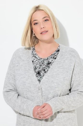 Moda za polnejše Kardigan na kopčanje plus velikost, xxl, Ulla Popken in Johann Popken (JP1880)