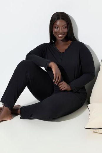 Moda za polnejše Pidžama dugih rukava i dugih nogavica plus velikost, xxl, Ulla Popken in Johann Popken (JP1880)