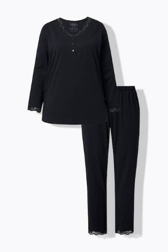 Moda za polnejše Pidžama dugih rukava i dugih nogavica plus velikost, xxl, Ulla Popken in Johann Popken (JP1880)