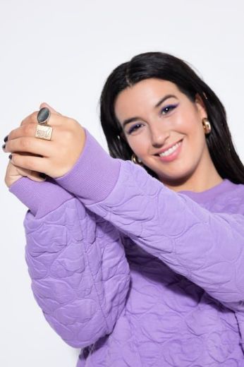 Moda za polnejše Haljina mini s printom srca plus velikost, xxl, Ulla Popken in Johann Popken (JP1880)