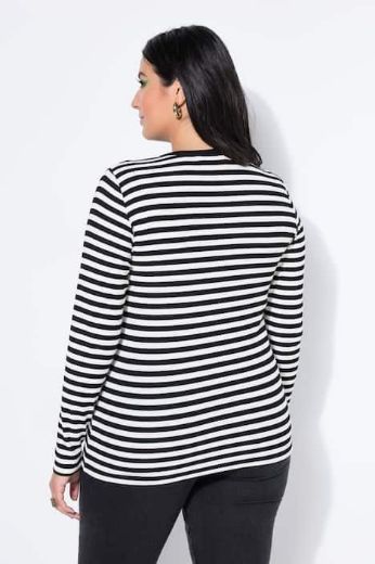 Moda za polnejše Majica dugih rukava na pruge plus velikost, xxl, Ulla Popken in Johann Popken (JP1880)