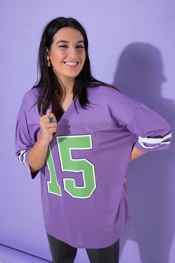 Moda za polnejše Majica kratkih rukava šireg kroja plus velikost, xxl, Ulla Popken in Johann Popken (JP1880)