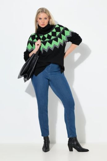 Moda za polnejše Hlače traper s pet džepova plus velikost, xxl, Ulla Popken in Johann Popken (JP1880)