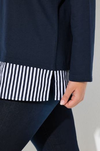 Moda za polnejše Majica dugih rukava okruglog ovratnika plus velikost, xxl, Ulla Popken in Johann Popken (JP1880)