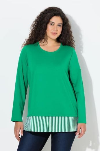 Moda za polnejše Majica dugih rukava okruglog ovratnika plus velikost, xxl, Ulla Popken in Johann Popken (JP1880)