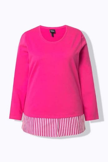 Moda za polnejše Majica dugih rukava okruglog ovratnika plus velikost, xxl, Ulla Popken in Johann Popken (JP1880)