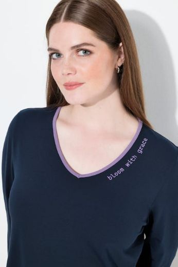 Moda za polnejše Majica 3/4 rukava V ovratnika plus velikost, xxl, Ulla Popken in Johann Popken (JP1880)