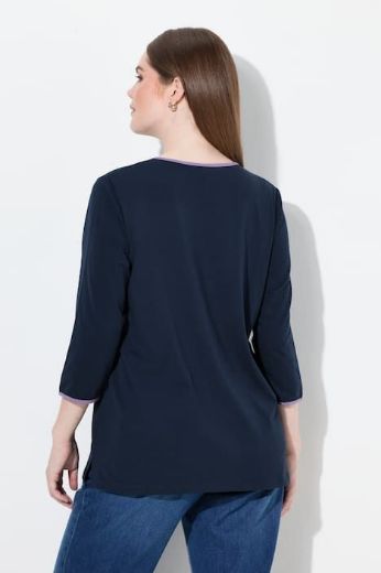 Moda za polnejše Majica 3/4 rukava V ovratnika plus velikost, xxl, Ulla Popken in Johann Popken (JP1880)