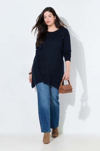 Moda za polnejše Majica dugih rukava dužeg kroja plus velikost, xxl, Ulla Popken in Johann Popken (JP1880)