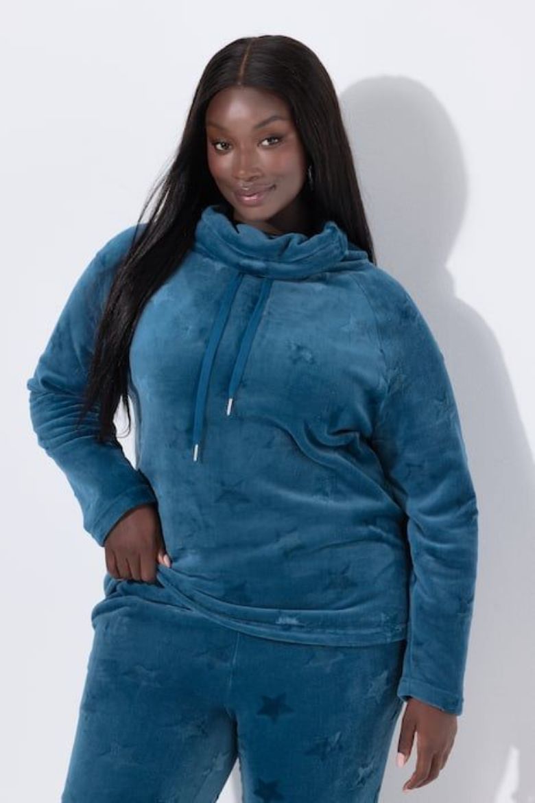 Moda za polnejše Trenirka gornji dio  dugih rukava povišenog ovratnika plus velikost, xxl, Ulla Popken in Johann Popken (JP1880)