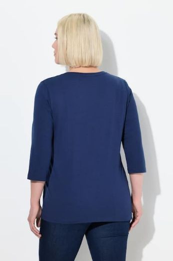 Moda za polnejše Majica 3/4 rukava V ovratnika plus velikost, xxl, Ulla Popken in Johann Popken (JP1880)