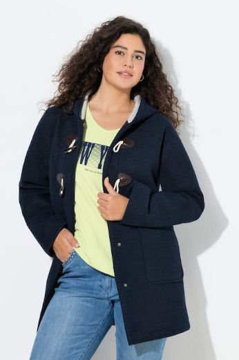 Moda za polnejše Kaput na kopčanje s kapuljačom plus velikost, xxl, Ulla Popken in Johann Popken (JP1880)