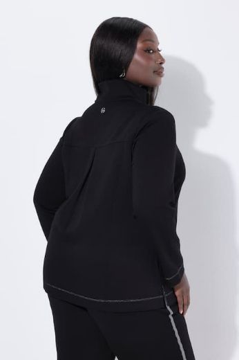 Moda za polnejše Majica dugih rukava s patentnim zatvaračem plus velikost, xxl, Ulla Popken in Johann Popken (JP1880)