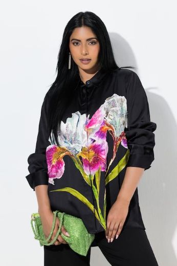 Moda za polnejše Bluza dugih rukava A kroja plus velikost, xxl, Ulla Popken in Johann Popken (JP1880)