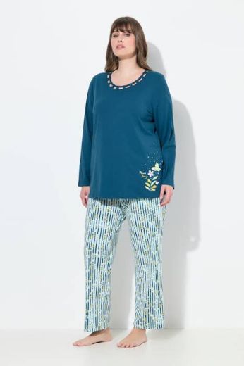 Moda za polnejše Pidžama dugih rukava i dugih nogavica plus velikost, xxl, Ulla Popken in Johann Popken (JP1880)