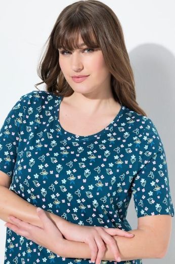 Moda za polnejše Spavaćica kratkih rukava plus velikost, xxl, Ulla Popken in Johann Popken (JP1880)