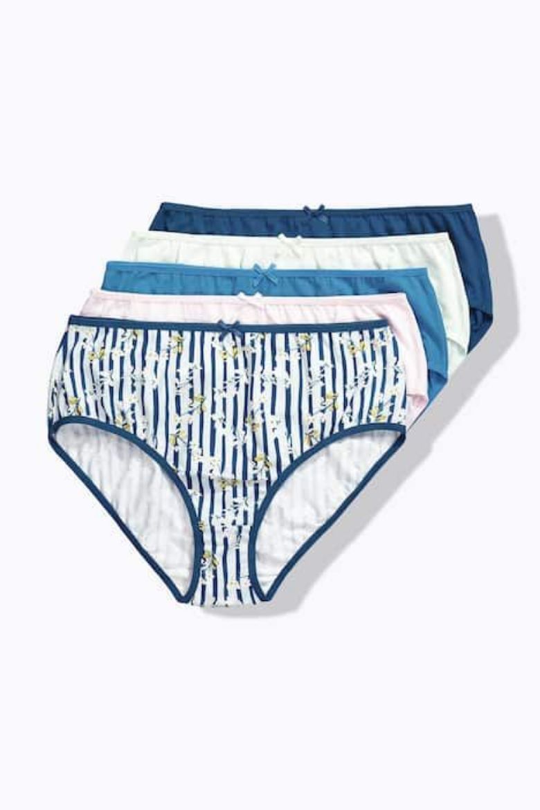 Moda za polnejše Gaćice midi 5 komada plus velikost, xxl, Ulla Popken in Johann Popken (JP1880)