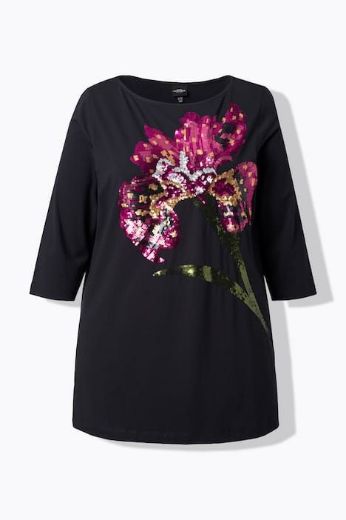 Moda za polnejše Majica 3/4 rukava dužeg A kroja plus velikost, xxl, Ulla Popken in Johann Popken (JP1880)