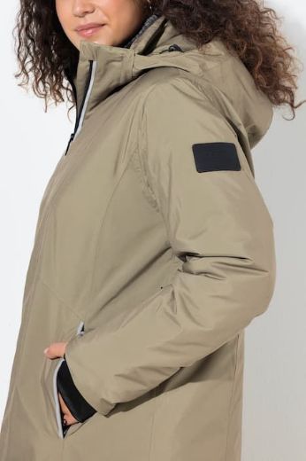 Moda za polnejše Jakna vodootporna s kapuljačom plus velikost, xxl, Ulla Popken in Johann Popken (JP1880)