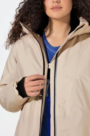 Moda za polnejše Jakna vodootporna s kapuljačom plus velikost, xxl, Ulla Popken in Johann Popken (JP1880)